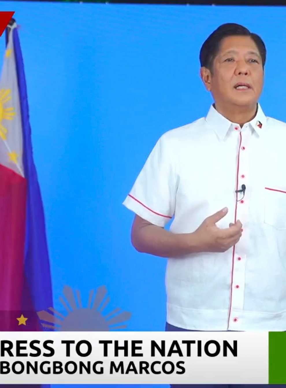 In this image from video posted on the Bongbong Marcos Facebook page, presidential candidate and former senator Ferdinand Marcos Jr. issues a statement to the media on Monday, May 9, 2022 in Manila, Philippines. The namesake son of late Philippine dictator Ferdinand Marcos appeared to have been elected Philippine president by a landslide in an astonishing reversal of the 1986 “People Power” pro-democracy revolt that booted his father into global infamy. (Bongbong Marcos Facebook page via AP)
