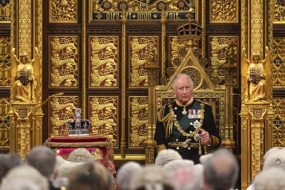 The Prince of Wales delivers the Queen’s Speech (Dan Kitwood/PA)