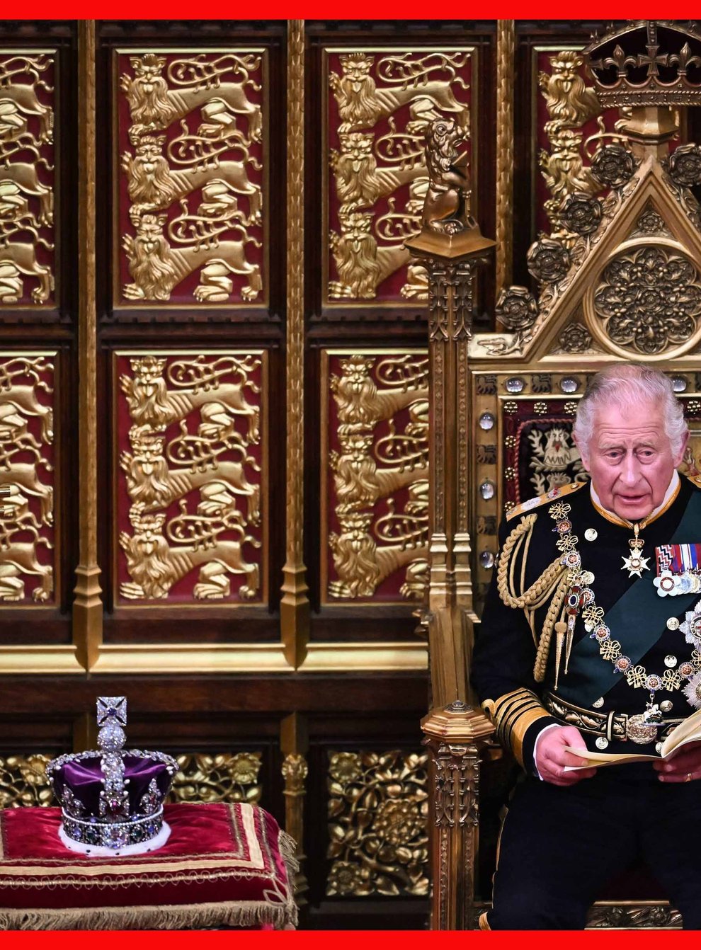 The Prince of Wales reads the Queen’s Speech (Ben Stansall/PA)
