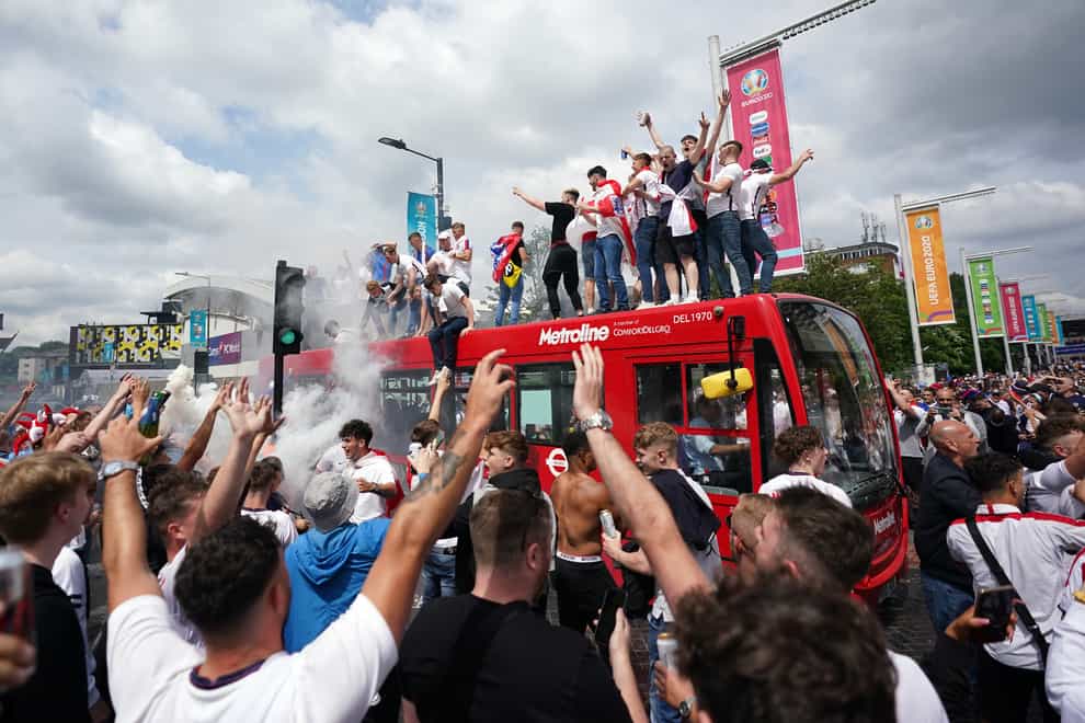 The scenes of disorder at Wembley at last summer’s Euro 2020 final can never be repeated, UEFA president Aleksander Ceferin has said (Zac Goodwin/PA)