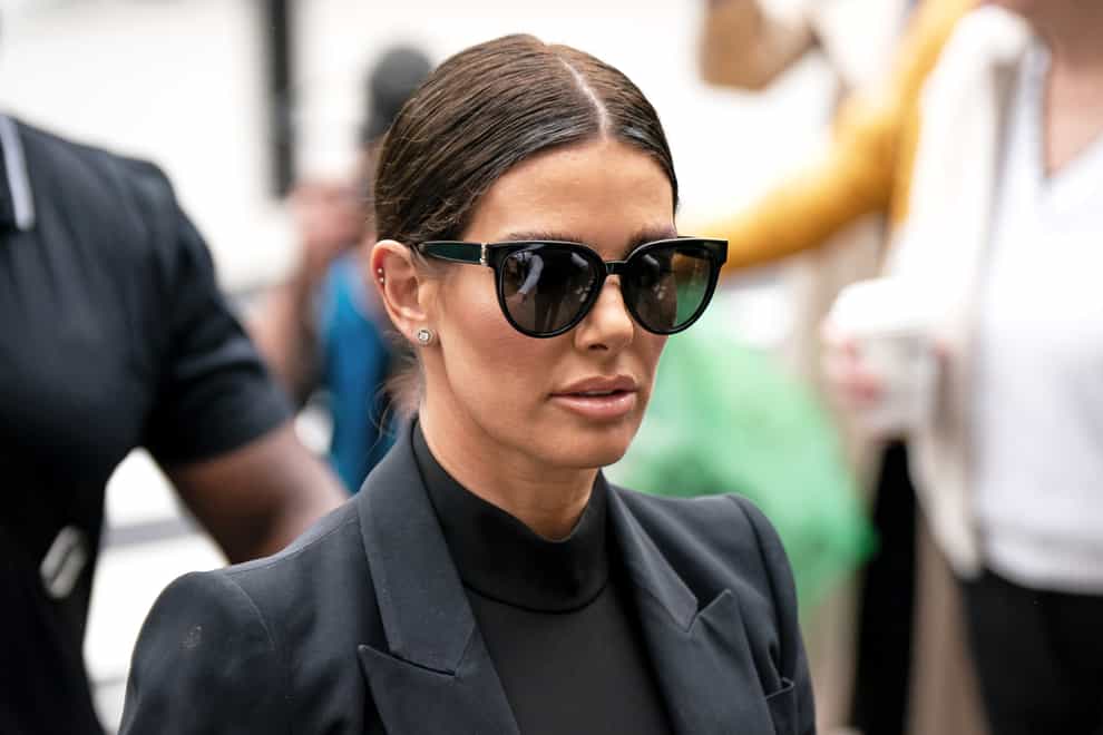 Rebekah Vardy arrives at the Royal Courts of Justice in London (Aaron Chown/PA)