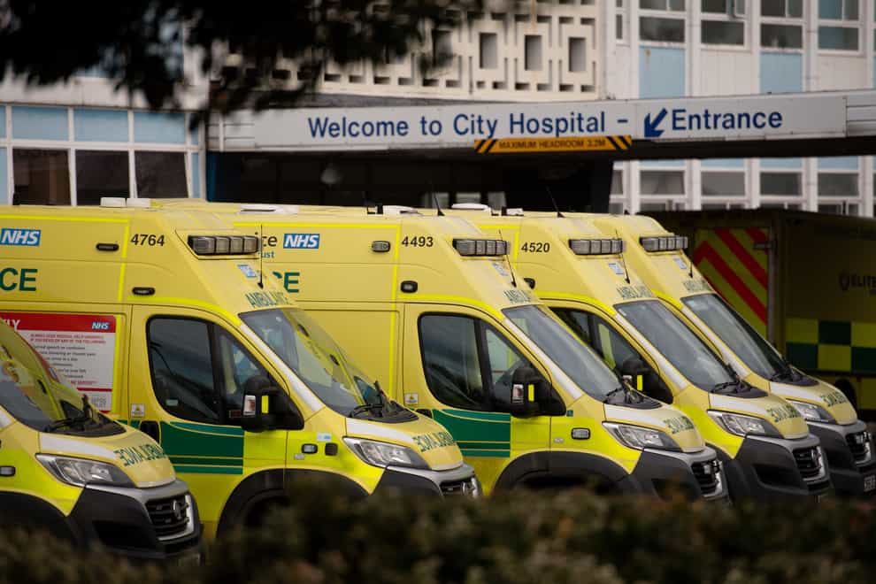 A total of 7,034 patients were in hospital as of 8am on May 11, down 21% week-on-week, according to NHS England (Jacob King/PA)