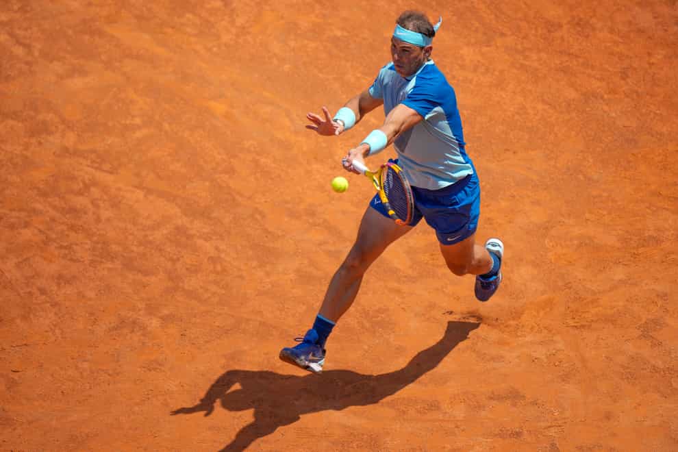 Rafael Nadal bounced back from his Madrid Open defeat to Carlos Alcarez to get the better of John Isner in straight sets at the Italian Open (AP Photo/Andrew Medichini/PA)