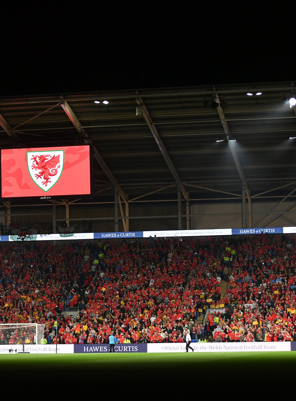 Welsh fans have been warned about the use of pyrotechnics after a fine was issued in relation to the World Cup play-off semi-final against Austria (Simon Galloway/PA)