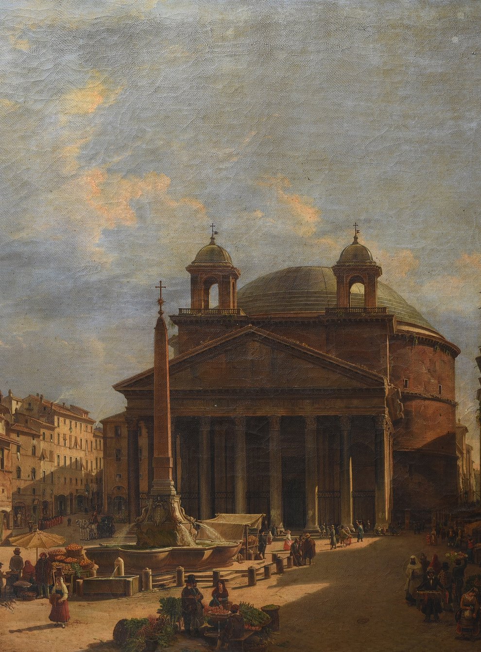 Market Day, The Pantheon, Rome, by Jean Victor Louis Faure (Dreweatts/PA)