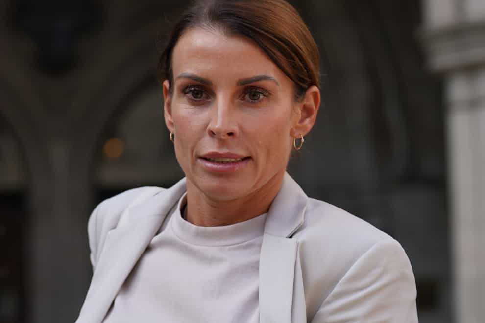 Coleen Rooney leave the Royal Courts Of Justice (Yui Mok/PA)