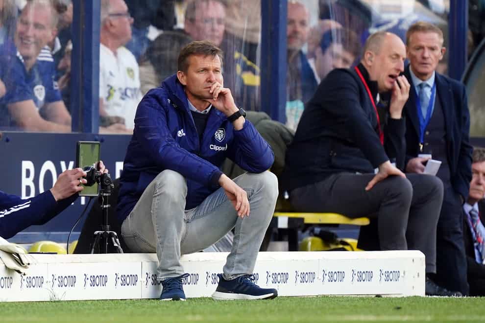 Head coach Jesse Marsch has two games left to keep Leeds in the Premier League (Mike Egerton/PA)