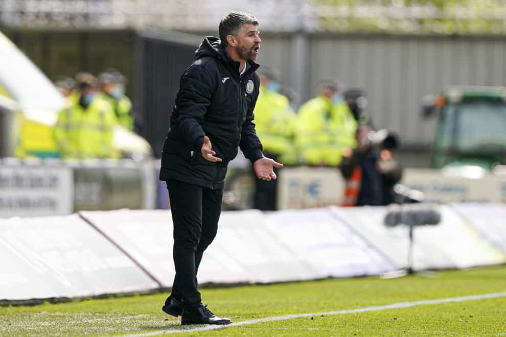 St Mirren manager Stephen Robinson is planning for the future (Andrew Milligan/PA)