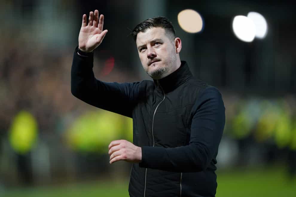 Dundee United manager Tam Courts defended the actions of his side’s fans at Ross County (Andrew Milligan/PA)
