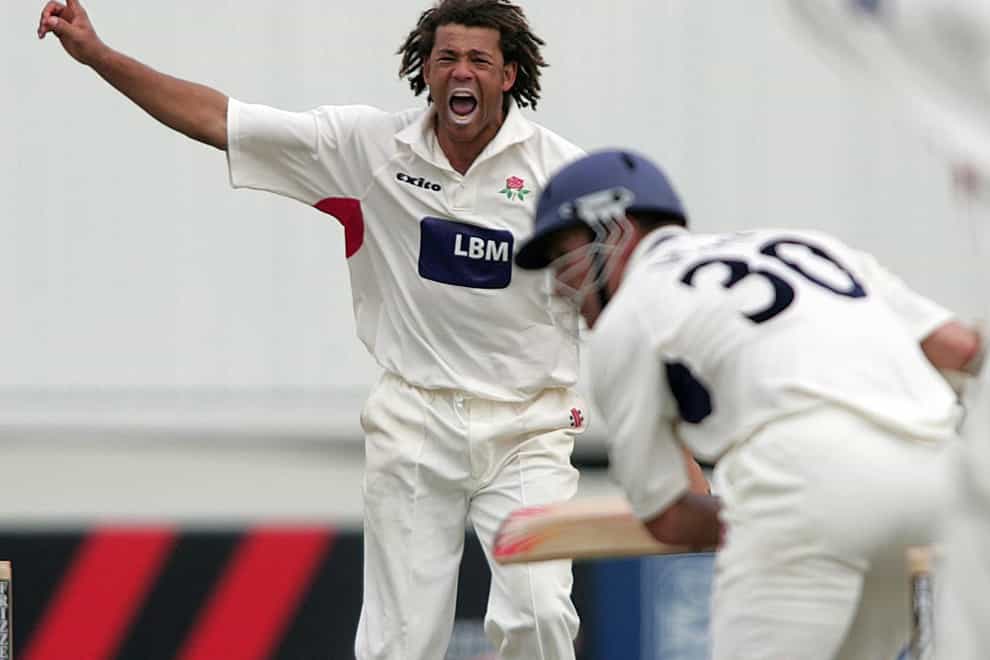 Former Australia player Andrew Symonds, shown playing for Lancashire, has died (Martin Rickett/PA)