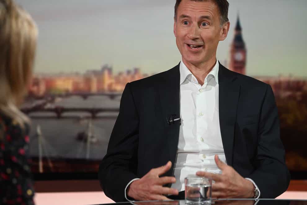 Jeremy Hunt acknowledged his shortcomings as health secretary contributed to long A&E waits (BBC/PA)