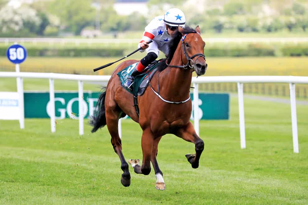Twilight Jet ridden by Leigh Roche wins the Goffs Lacken Stakes at Naas racecourse in County Kildare, Ireland. Picture date: Sunday May 15, 2022.