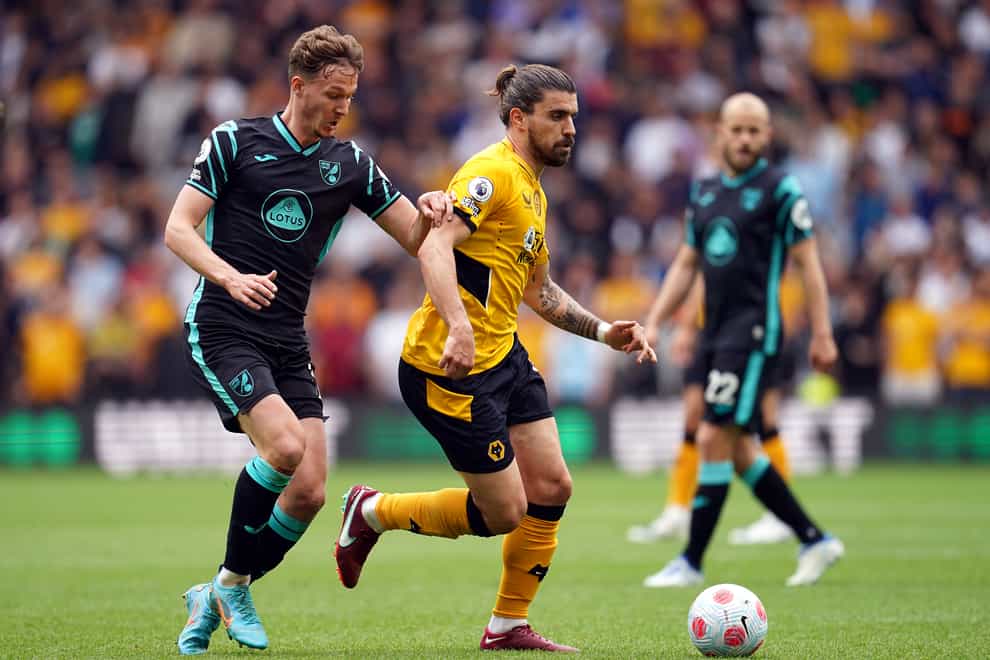 Ruben Neves could not help inspire Wolves to victory over Norwich. (Nick Potts/PA)