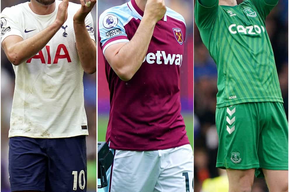 Harry Kane, Mark Noble and Jordan Pickford saw their teams experience mixed fortunes (Andrew Matthews/Adam Davy/Peter Byrne/PA)