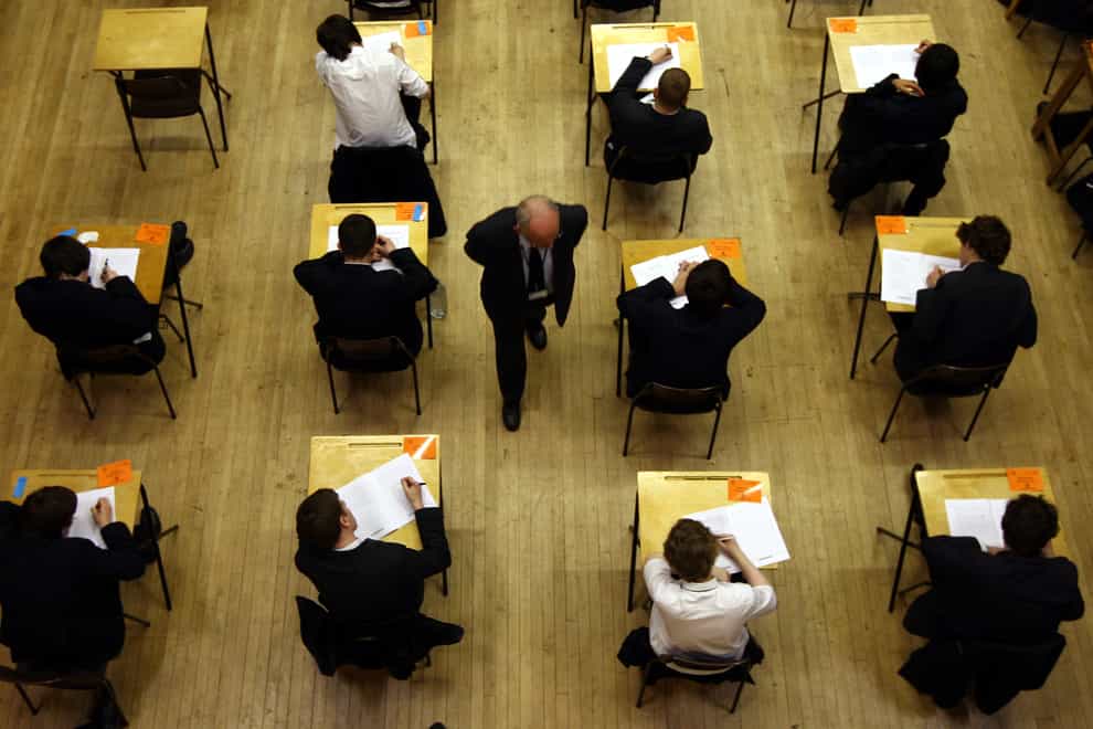 Pupils across the country are sitting exams (PA)