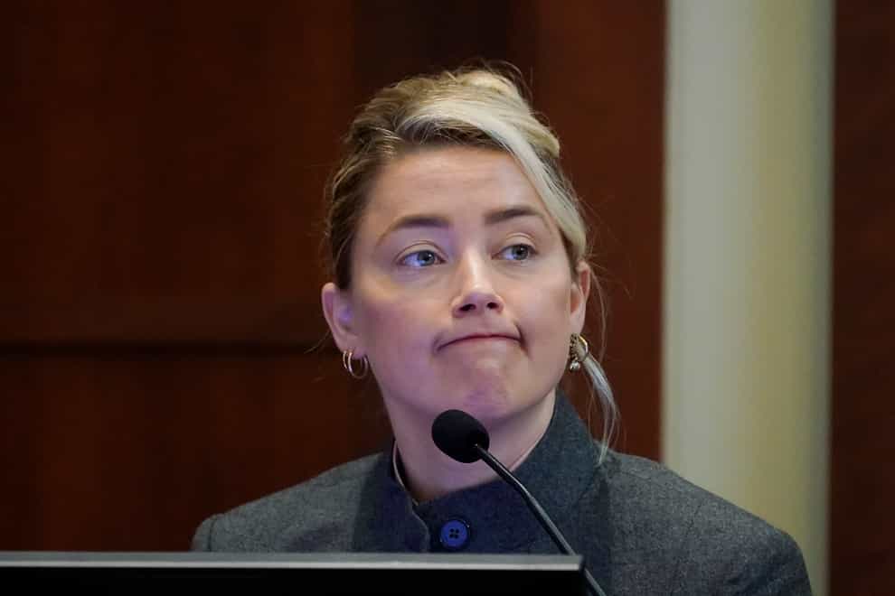 Amber Heard denied involvement in an alleged ‘prank’ involving faecal matter on a bed (Steve Helber/AP)