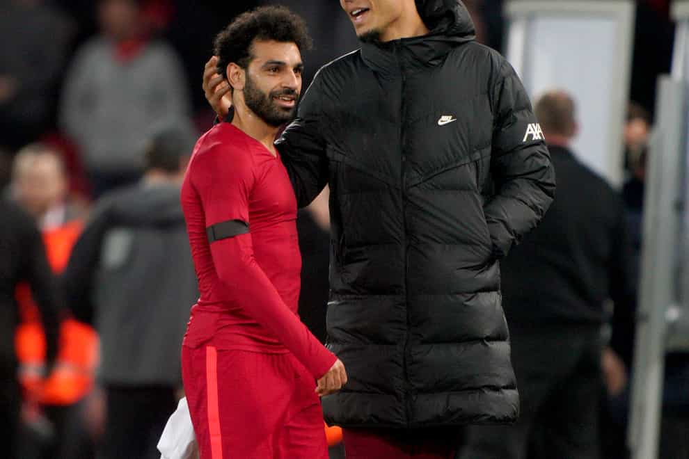 Liverpool will not risk Virgil Van Dijk (right) or Mohamed Salah (left) at Southampton (Peter Byrne/PA).