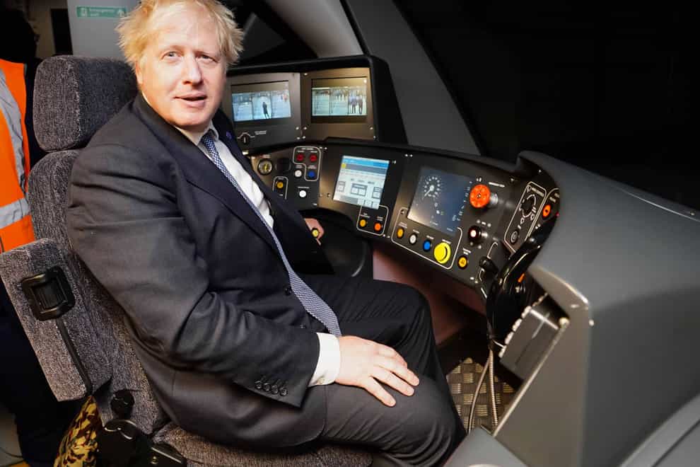 Boris Johnson has called for another multibillion-pound railway to be built in London after marking the completion of Crossrail (Ian West/PA)