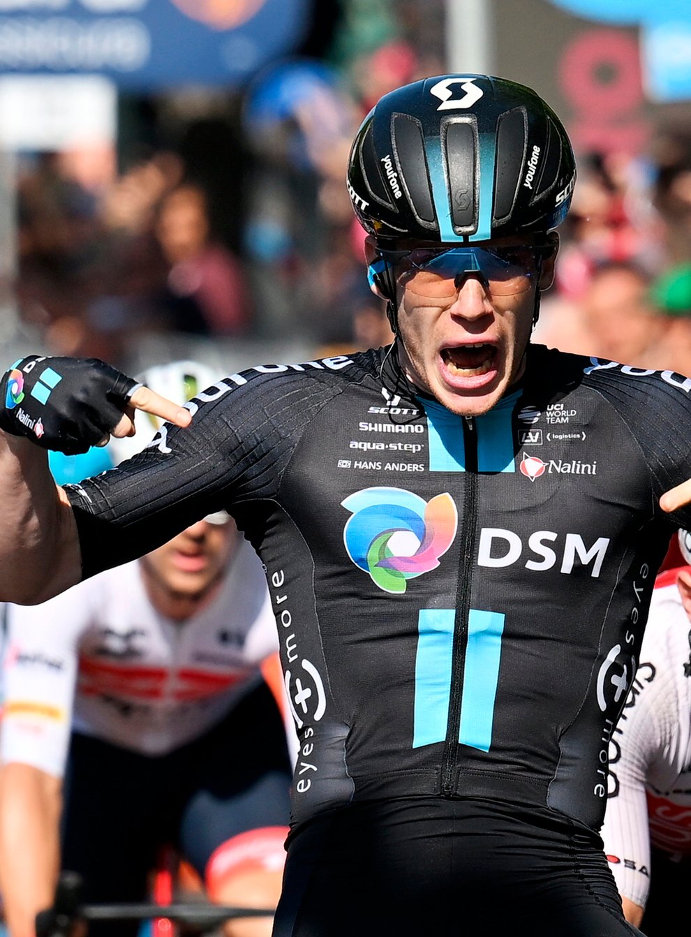 Italy’s Alberto Dainese won stage 11 of the Giro d’Italia (Gian Mattia D’Alberto/AP)