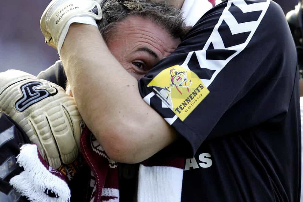 Craig Gordon was involved when Hearts defeated Gretna on penalties in the 2006 final (Andrew Milligan/PA)