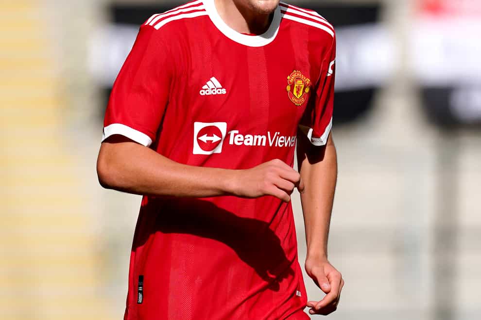 Robbie Savage’s son Charlie has signed a new long-term contract with his boyhood club Manchester United (Martin Rickett/PA)