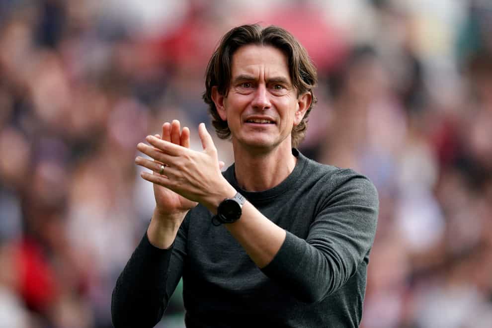 Brentford manager Thomas Frank following the Premier League match at the Brentford Community Stadium, London. Picture date: Saturday May 7, 2022.