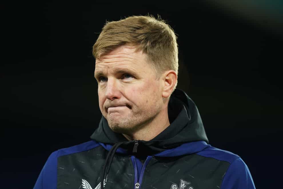 Eddie Howe has warned of a “potential tragedy” (Mike Egerton/PA)