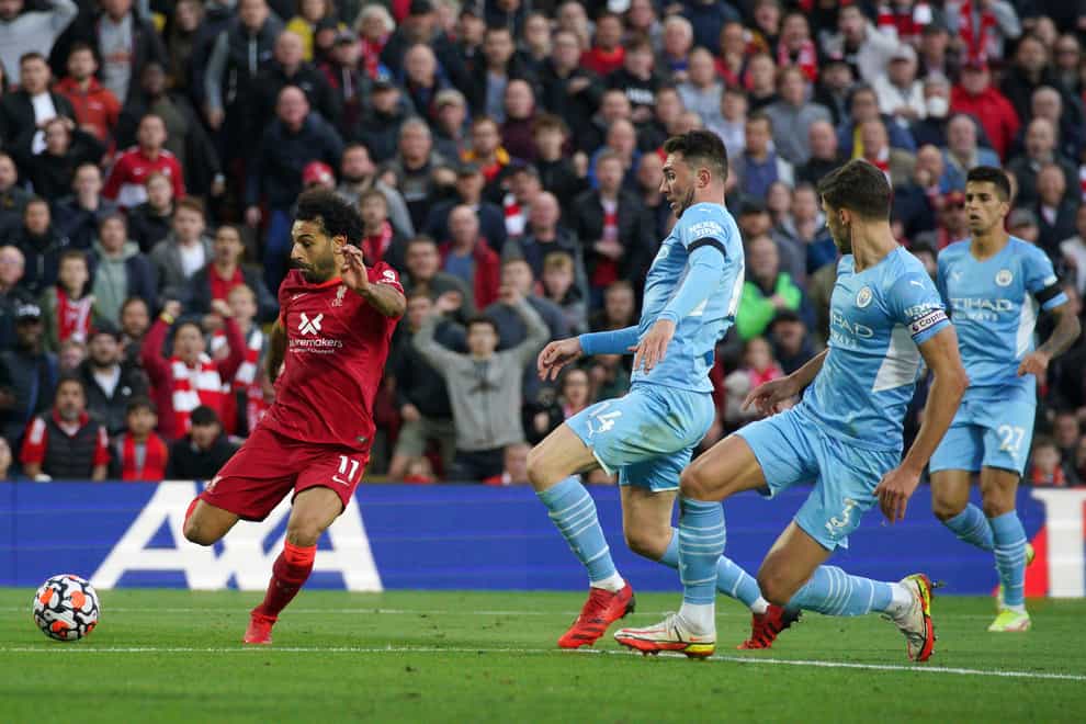 Mohamad Salah scored a brilliant goal for Liverpool against Manchester City (Peter Byrne/PA)