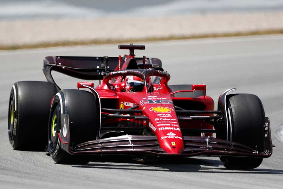Charles Leclerc finished fastest in first practice (Joan Monfort/AP)