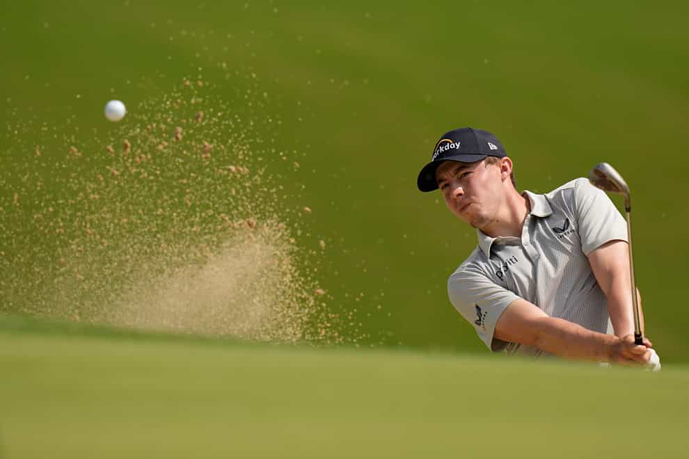 Matt Fitzpatrick played his way into contention at the halfway stage of the US PGA Championship (Eric Gay/AP)