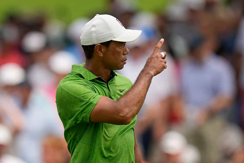 Tiger Woods moved the wrong way on the leaderboard on day three of the US PGA Championship (Eric Gay/AP)