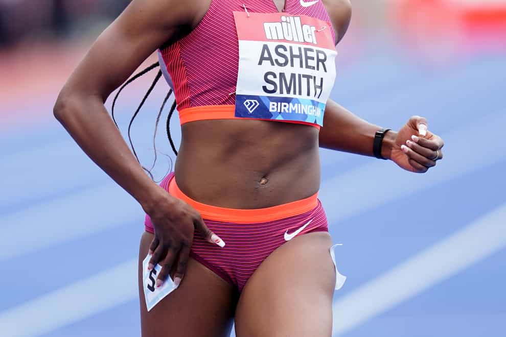 Dina Asher-Smith won the women’s 100 metres (David Davies/PA)