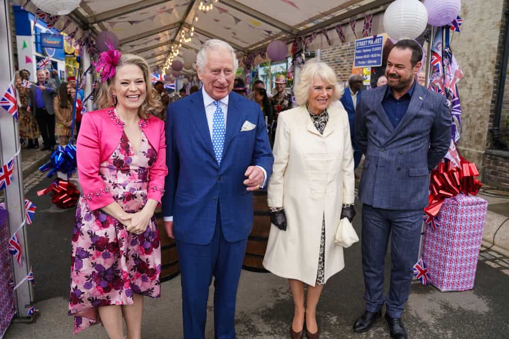 The Prince of Wales and Duchess of Cornwall will guest star in a special EastEnders episode in honour of the Queen’s Platinum Jubilee(BBC/PA)