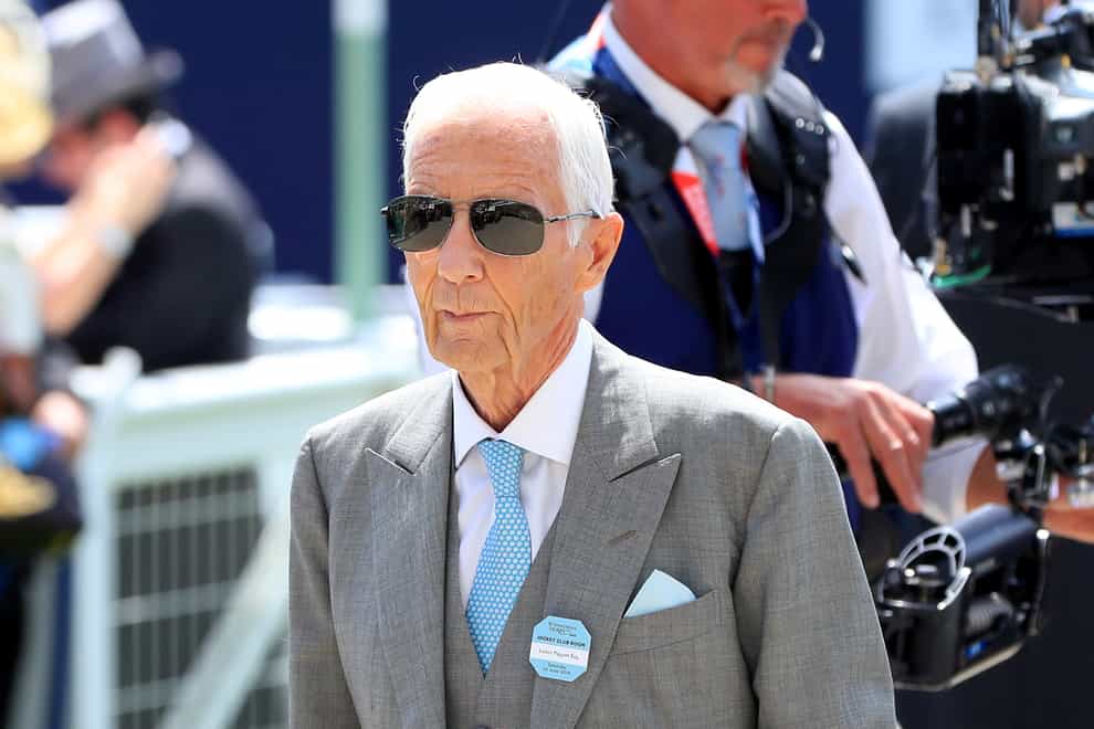 Lester Piggott seen here at the 2019 Derby, is in hospital (Simon Cooper/PA)