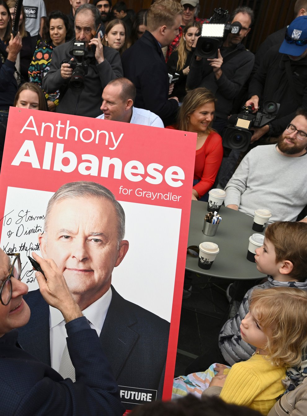 Anthony Albanese vowed to bring Australians together (Dean Lewins/AAP Image via AP)