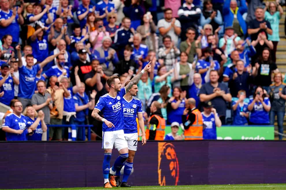 Leicester’s James Maddison opened the scoring against Southampton. (Mike Egerton/PA)