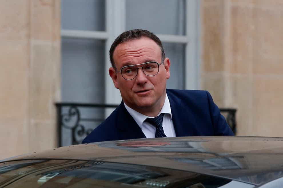 New French minister of solidarity Damien Abad (Michel Spingler/AP)