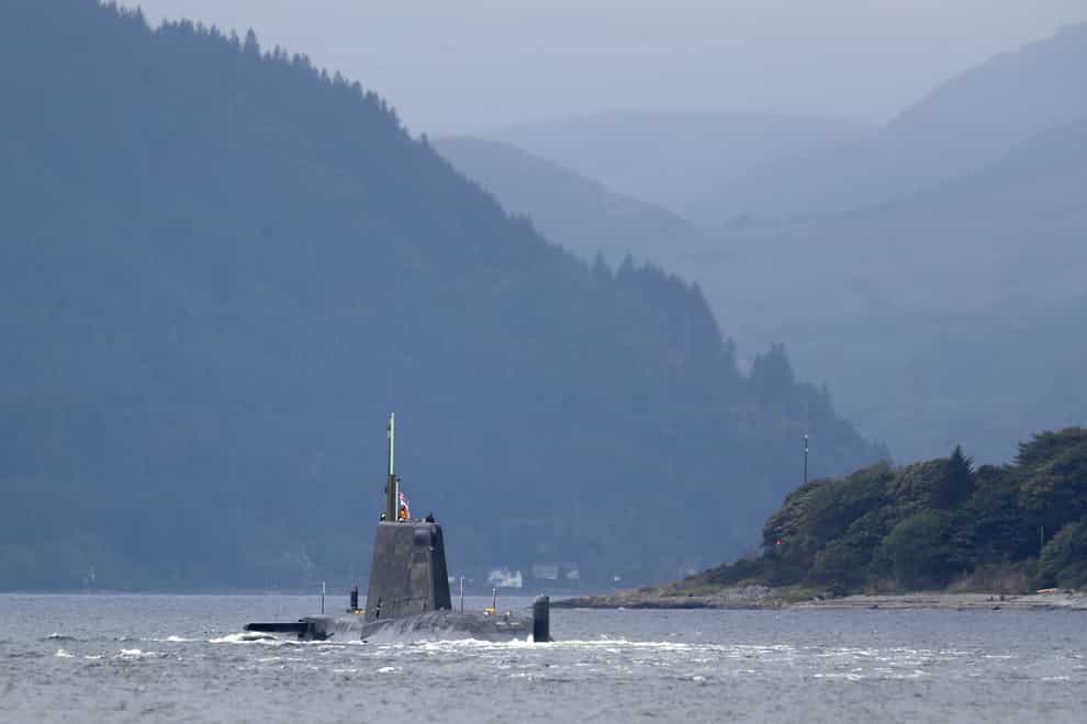 The UK and US are helping Australia to develop nuclear-powered submarines as part of a defence deal announced last year (Andrew Milligan/PA)