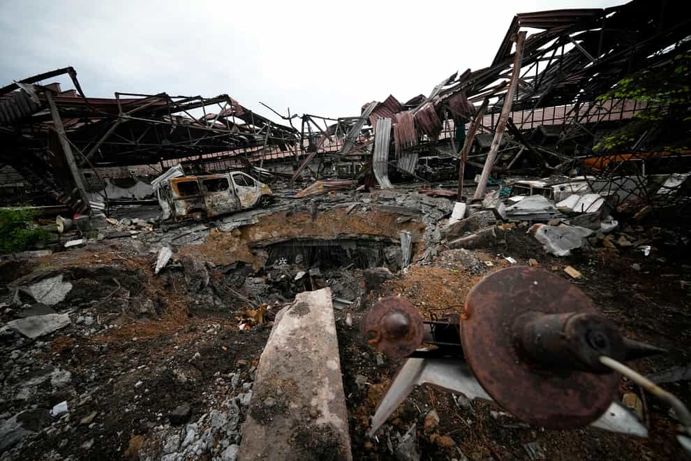 Damage in Donetsk (AP)