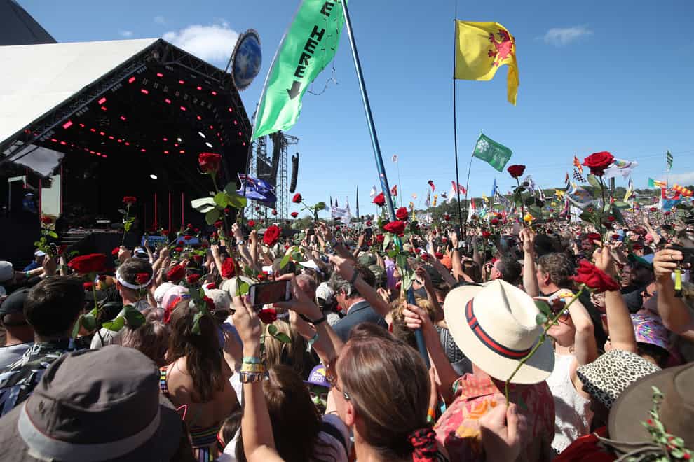 Mobile operator EE said it expects data usage at Glastonbury to double compared with the 2019 festival, as the network was confirmed as the event’s technology partner for a seventh year (Yui Mok/PA)