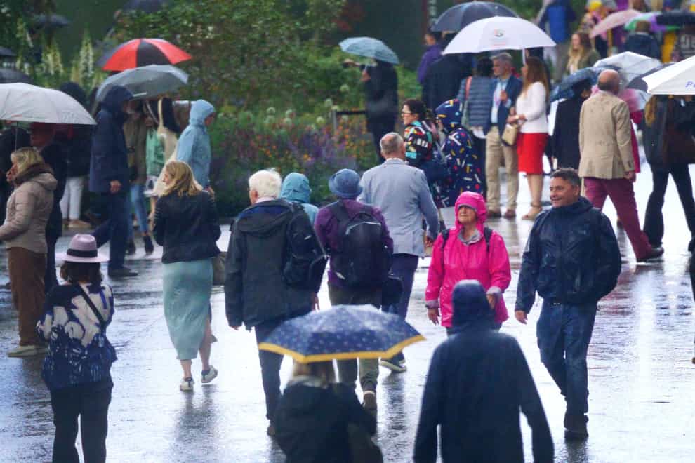 Londoners were left running for cover as the city was wracked by loud thunder and heavy rain (PA)