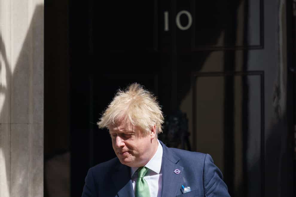 Prime Minister Boris Johnson is seen outside Downing Street, where another party is claimed to have taken place in November 2020 (Dominic Lipinski/PA)