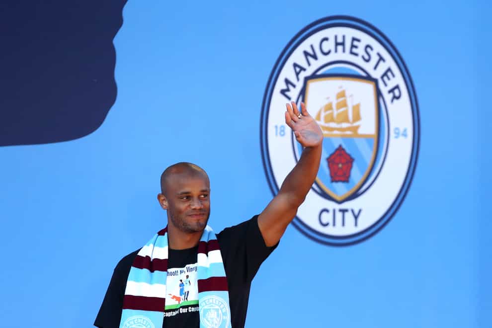 Former Manchester City skipper Vincent Kompany could be returning to the north west as Burnley boss (Nick Potts/PA)