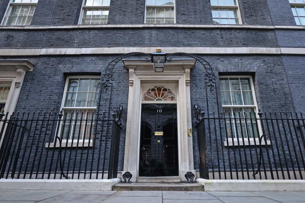 Number 10 Downing Street, London, the official residence and office of Prime Minister Boris Johnson (James Manning/PA)