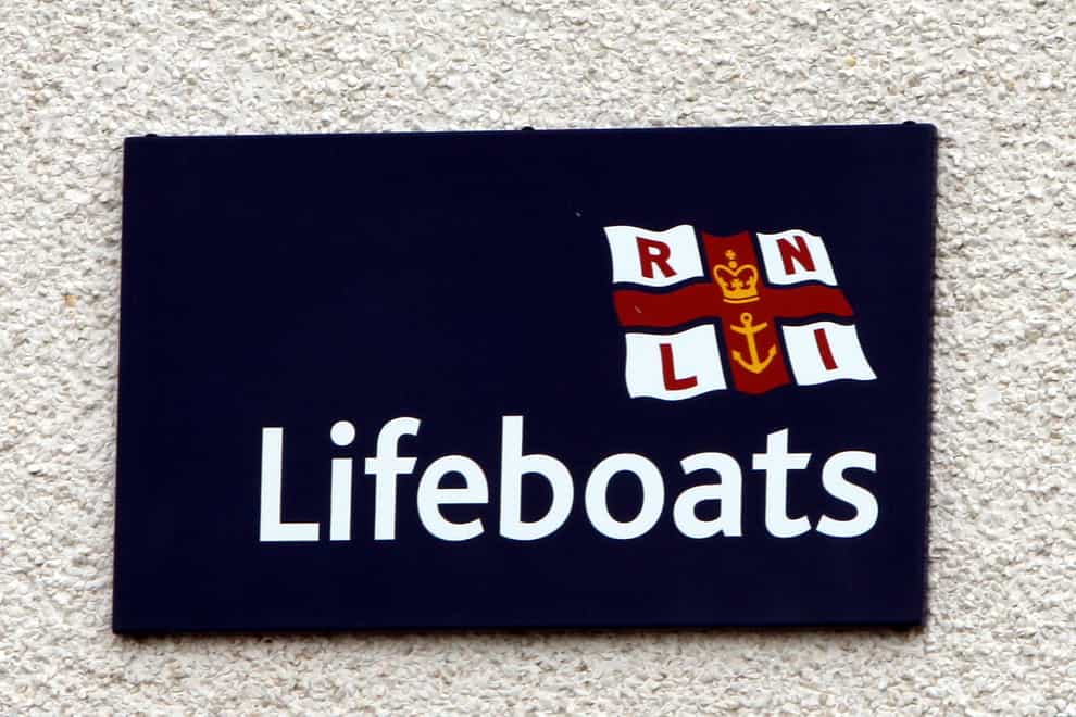 A general view of Red Bay RNLI sign, at the coastal village of Cushendall, in Co Antrim