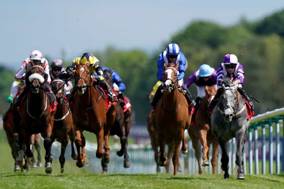 Contact (right) on his way to victory at Haydock (Tim Goode/PA)