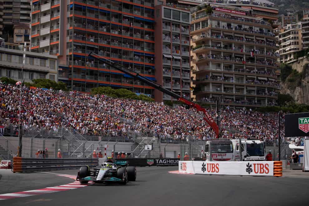 Lewis Hamilton qualified eighth in Monaco (Daniel Cole/AP)