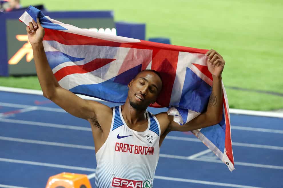 Matthew Hudson-Smith broke the 25-year-old British record in the 400m (Martin Rickett/PA)