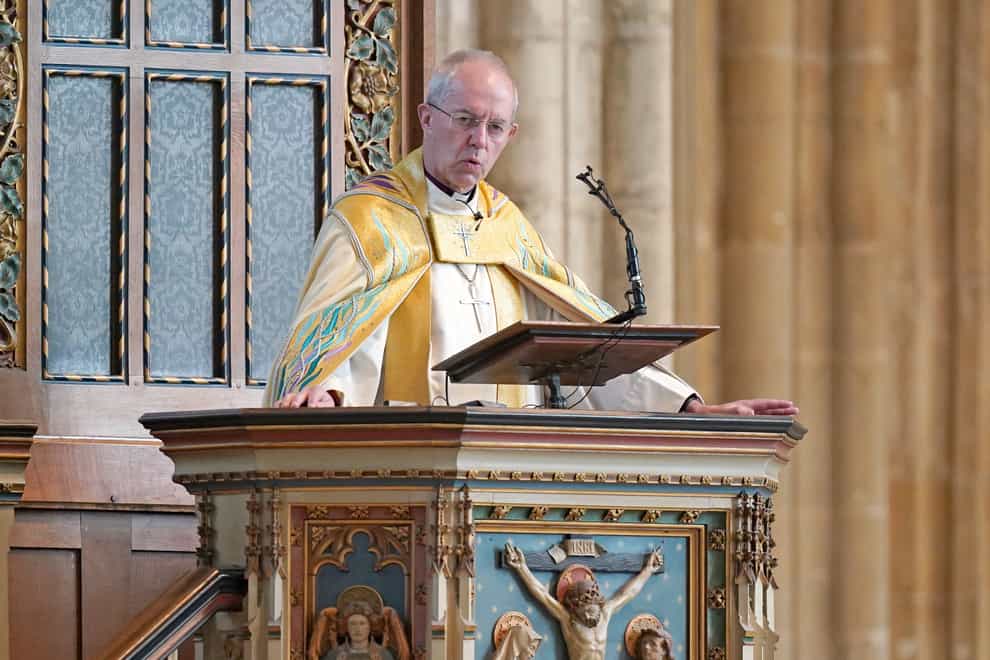 Archbishop of Canterbury Justin Welby will miss the Jubilee thanksgiving service at St Paul’s due to having Covid (Gareth Fuller/PA)