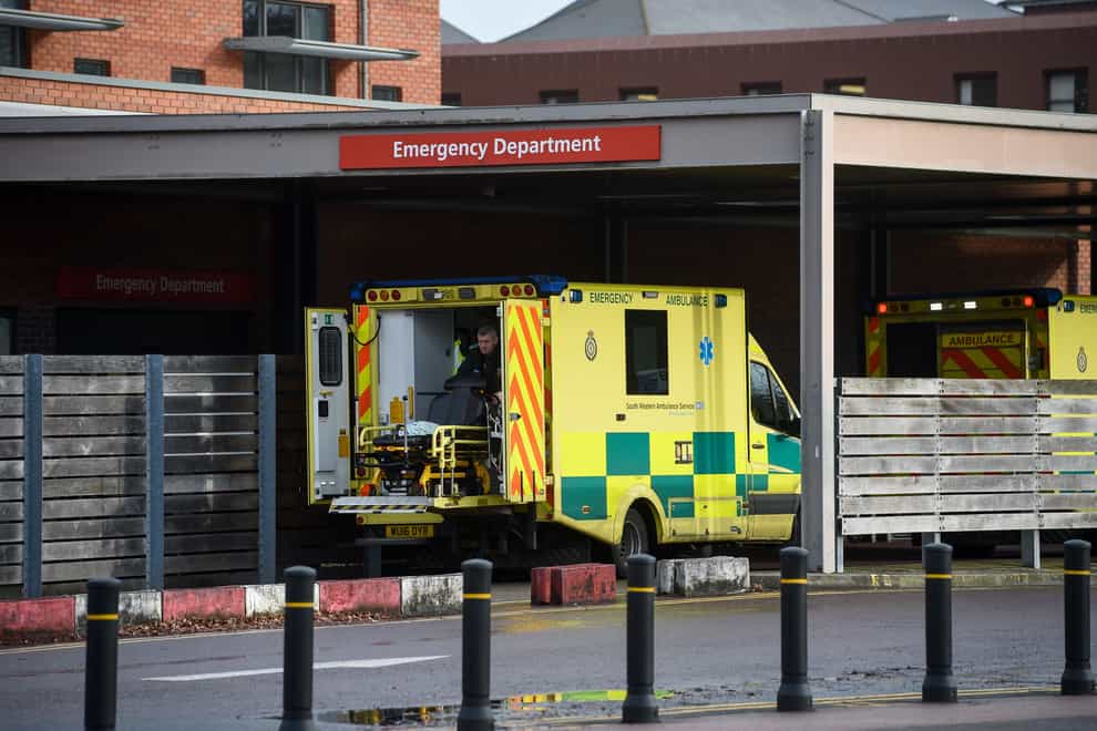 Some 72.3% of patients in England were seen within four hours at A&Es in April (Ben Birchall/PA)